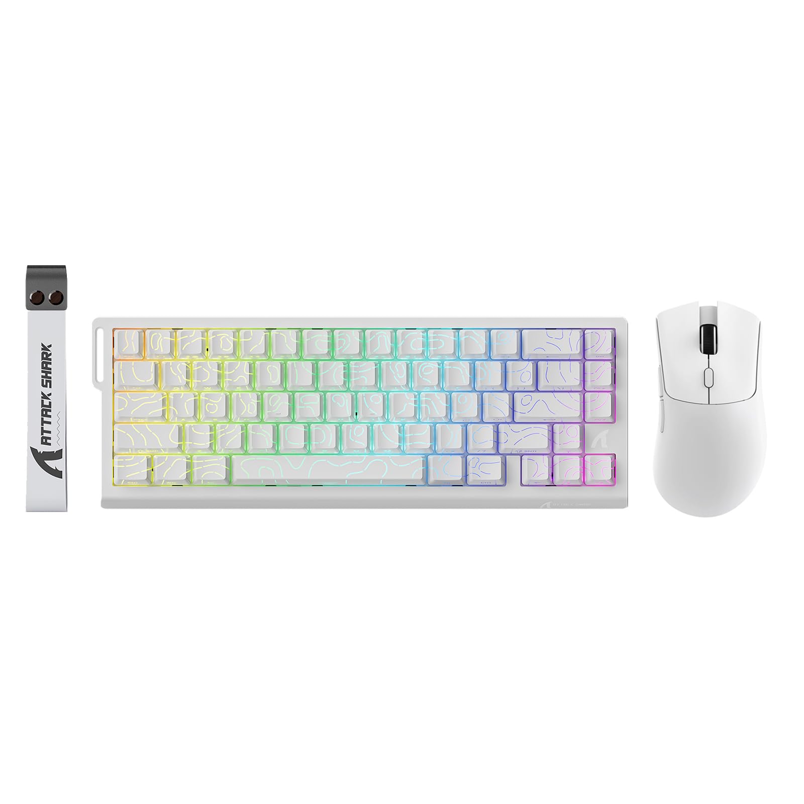Amazon.com: ATTACK SHARK X68HE 60% Wired RT 8K Keyboard+Wireless
